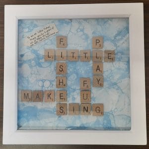 Little Fishes Thanks you art work
