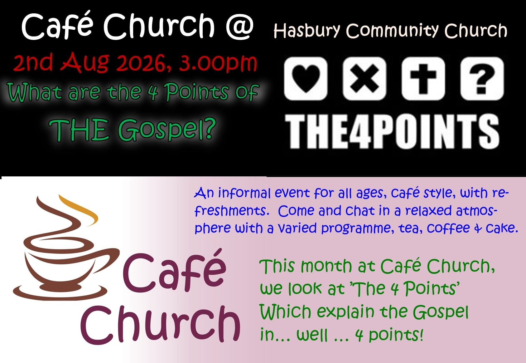 Cafe Church This Sunday
