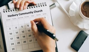 Calendar Calendar on weekly activities