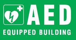 Defibrillator on site notice